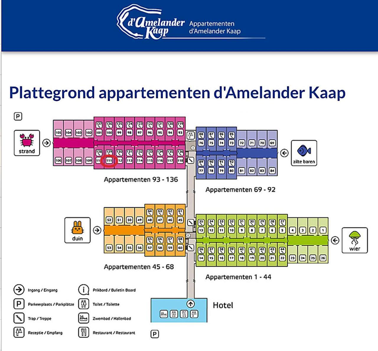 Appartement Ut & Thus, Resort Amelander Kaap Hollum  Exterior foto